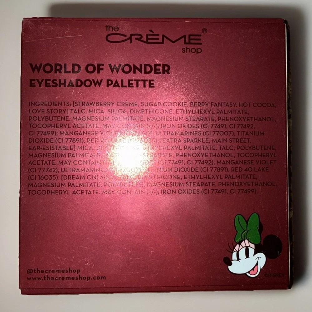 The Creme Shop | Disney: World of Wonder Eyeshadow Palette (Minnie Mouse)‎ - NEW